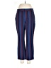 Express Stripes Blue Casual Pants Size 6 - photo 1