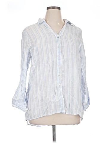 Sigrid Olsen 3/4 Sleeve Button-Down Shirt (view 1)