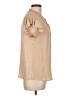Current Air 100% Polyester Tan Short Sleeve Blouse Size L - photo 4
