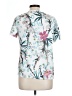Emery Rose Floral Silver Short Sleeve T-Shirt Size L - photo 2