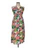 Sienna Sky 100% Polyester Tropical Orange Cocktail Dress Size M - photo 1
