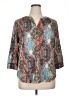 Ofeefan Paisley Teal 3/4 Sleeve Blouse Size XL - photo 1