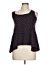 Splash 100% Cotton Black Sleeveless Top Size L - photo 1