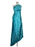 Unbranded 100% Polyester Teal Blue Cocktail Dress Size 9 - photo 1