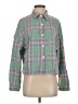 Assorted Brands Plaid Green Long Sleeve Blouse Size S - photo 1