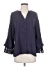 Chico's 100% Polyester Blue 3/4 Sleeve Blouse Size Sm (0.5) - photo 1