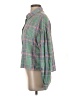 Assorted Brands Plaid Green Long Sleeve Blouse Size S - photo 5