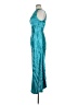 Unbranded 100% Polyester Teal Blue Cocktail Dress Size 9 - photo 5