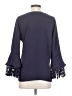 Chico's 100% Polyester Blue 3/4 Sleeve Blouse Size Sm (0.5) - photo 2