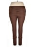 Pulse Solid Brown Active Pants Size 2X - photo 2