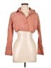 Unbranded 100% Polyester Orange 3/4 Sleeve Blouse Size L (estimated) - photo 1