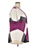 Unbranded Color Block Purple Short Sleeve Blouse Size 2XL - photo 4