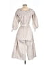 Caroline Constas 100% Cotton Stripes Ivory Jumpsuit Size S - photo 2