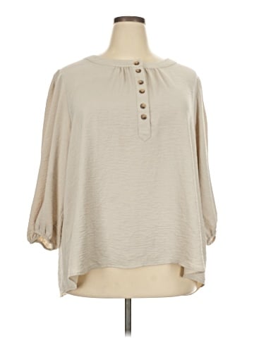 New Directions 3/4 Sleeve Blouse (view 1)