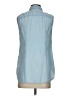Talbots 100% Lyocell Blue Sleeveless Button-Down Shirt Size 4 - photo 2