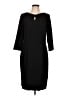 Talbots Solid Black Casual Dress Size 12 - photo 1