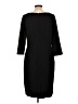Talbots Solid Black Casual Dress Size 12 - photo 2