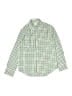 Crewcuts 100% Cotton Checkered-gingham Green Long Sleeve Button-Down Shirt Size 10 - photo 1