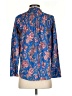 J.Crew 100% Cotton Paisley Blue 3/4 Sleeve Blouse Size 0 - photo 2