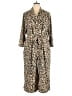 Scoop 100% Polyester Animal Print Brown Jumpsuit Size XXL - photo 1