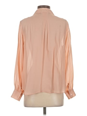 7 For All Mankind Long Sleeve Silk Top (view 2)
