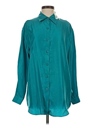 Diane von Furstenberg Long Sleeve Silk Top (view 1)