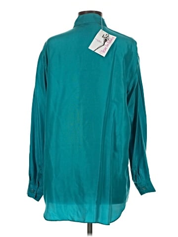 Diane von Furstenberg Long Sleeve Silk Top (view 2)