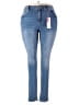 Ashley Stewart Solid Blue Jeans Size 18 Plus - photo 1