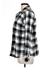 Basic Editions 100% Cotton Plaid Silver Long Sleeve Button-Down Shirt Size L - photo 5