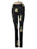 Goldsheep Print Black Casual Pants Size S - photo 1