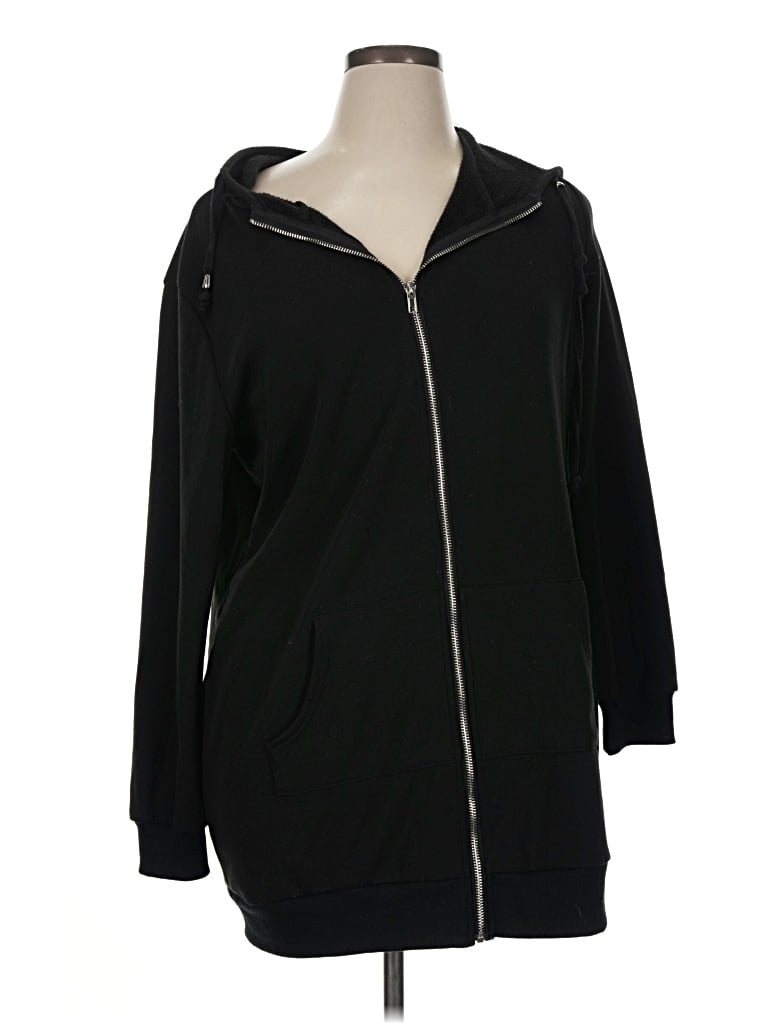 Pre-owned Zeagoo Zip Up Hoodie In Black