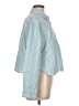 Old Navy Stripes Teal Long Sleeve Button-Down Shirt Size L - photo 4