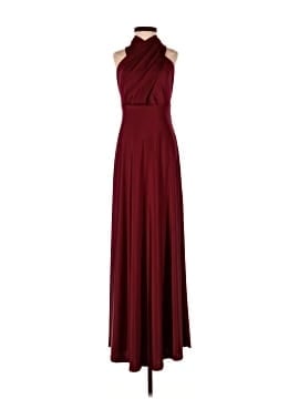thredup bridesmaid dresses Plus Size Burgundy Tulle V-neck Long Bridesmaid Dress