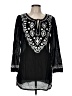 Gianni Bini 100% Cotton Black Long Sleeve Blouse Size M - photo 1