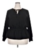 Alfani 100% Polyester Black Long Sleeve Blouse Size 2X - photo 1