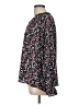 C&C California 100% Polyester Floral Black Long Sleeve Blouse Size L - photo 5