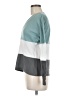Shein Color Block Teal Pullover Sweater Size 6 - photo 5