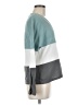 Shein Color Block Teal Pullover Sweater Size 6 - photo 4