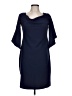 Bebe Solid Blue Cocktail Dress Size 12 - photo 1