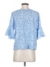 Shein Blue 3/4 Sleeve T-Shirt Size 4 - photo 2