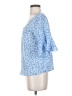 Shein Blue 3/4 Sleeve T-Shirt Size 4 - photo 5
