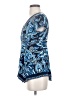 INC International Concepts Blue Short Sleeve Top Size S - photo 5