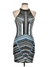 Dotti Graphic Blue Cocktail Dress Size 10 - photo 1