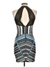 Dotti Graphic Blue Cocktail Dress Size 10 - photo 2