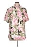 Unbranded Tropical Pink Short Sleeve Blouse Size L - photo 1