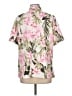 Unbranded Tropical Pink Short Sleeve Blouse Size L - photo 2