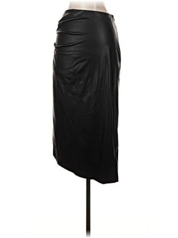 Helmut Lang Faux Leather Skirt (view 2)