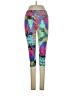 Dona Jo Print Purple Black Active Pants Size 2 - photo 1