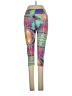 Dona Jo Print Purple Black Active Pants Size 2 - photo 2