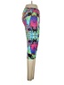 Dona Jo Print Purple Black Active Pants Size 2 - photo 4